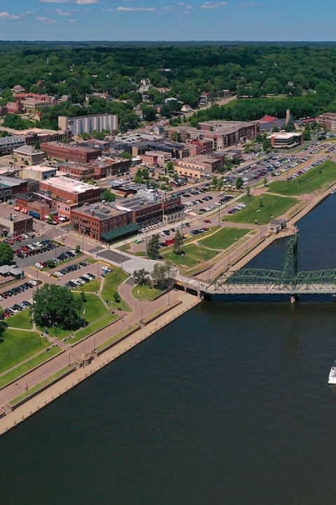 Stillwater Oklahoma aerial shot — Stillwater is among the small towns impacted by anti-ESG legislation